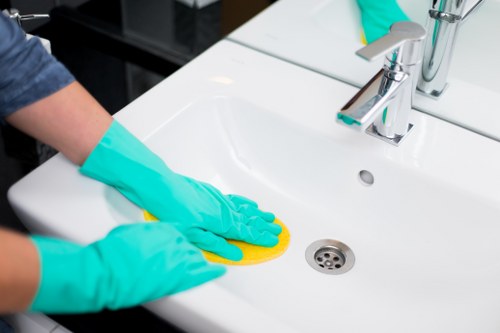 Professional carpet cleaning equipment in a Colindale business space