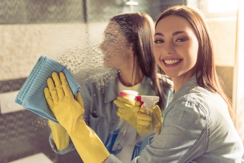 Reusable cleaning materials prepared for donation through a charity partnership